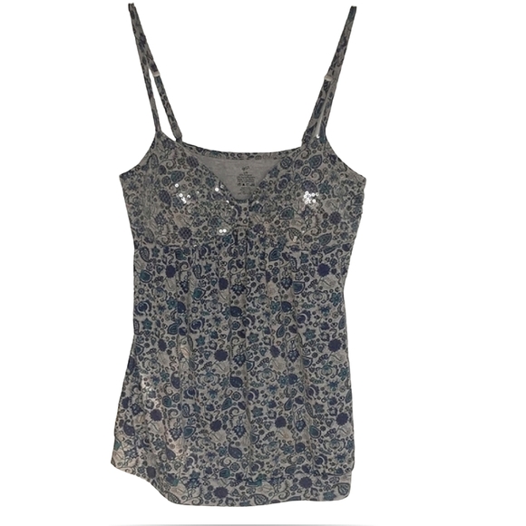 g:21 Sequinned printed tank top with adjustable straps size L/G - Picture 1 of 8